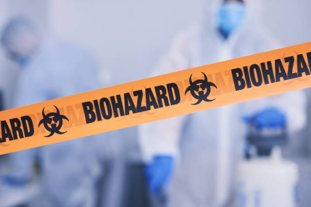 Professional Biohazard Cleanup technician working in Crofton, NE